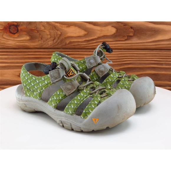KEEN Shoes Sz 13‎ Fisherman Boys Youth Green Synthetic Drawstring Medium - Picture 5 of 11
